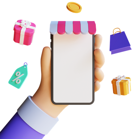 Shopping App  3D Icon