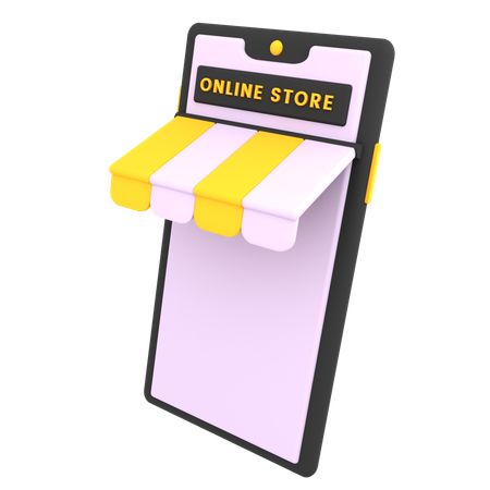 Shopping App  3D Illustration