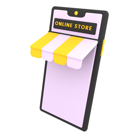 Shopping App 3D Illustration