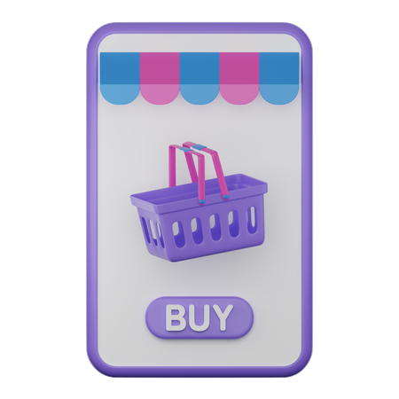 Shopping Application 3D Icon