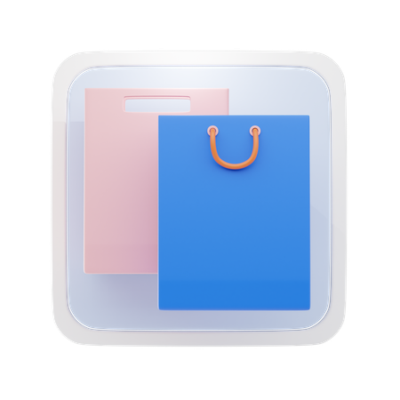 ショッピングバッグ  3D Icon