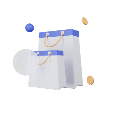 Shopping Bag 3D Illustration