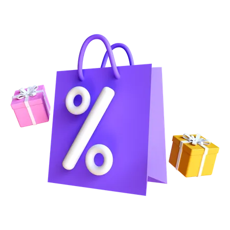 Shopping Bag  3D Illustration