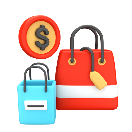 Shopping Bag  3D Illustration