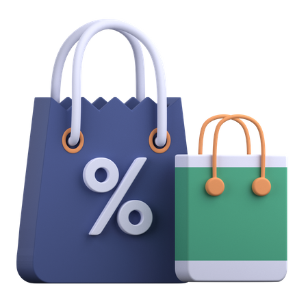 Shopping Bag 3D Illustration