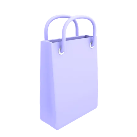 Ecommerce Icon Rectangle Shopping Bags 3 D Illustration 3D Illustration