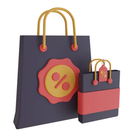 Shopping Bag Illustration 3D Icon