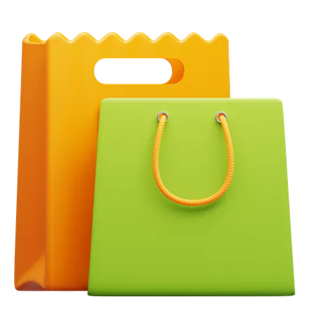 3 D Shopping Bag Illustration For Shopping And Payment Purpose 3D Icon