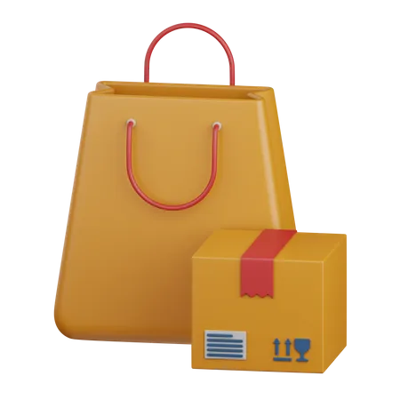 3 D Rendering Shopping Bag Isolated Useful For Ecommerce Business Retail Store Online Delivery And Marketplace Design Element 3D Icon