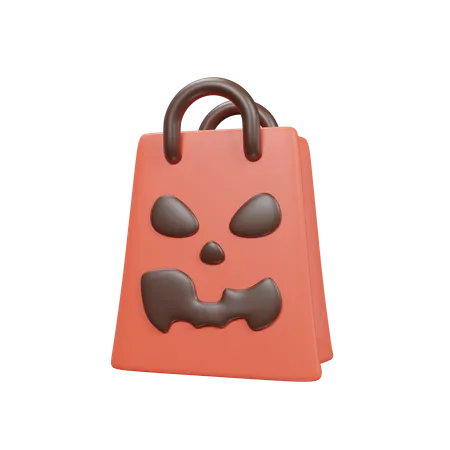 Shopping Bag Halloween 3 D Icon Illustration 3D Icon