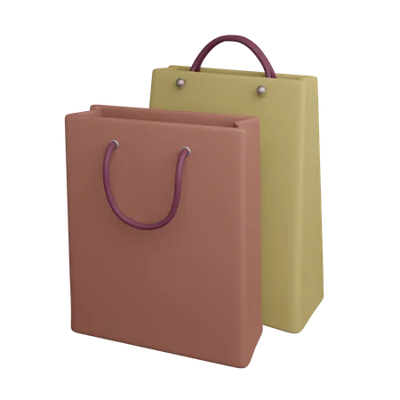 3 D Shopping Bag Illustration 3D Icon