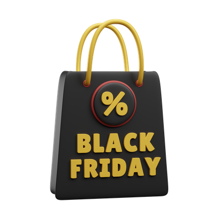 Shopping Bag Discount  3D Icon