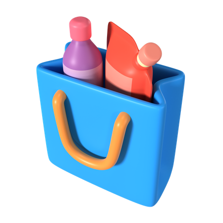 Shopping Bag Full  3D Icon