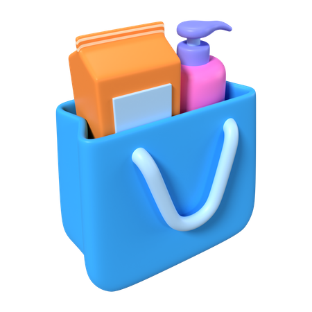 Shopping Bag Full  3D Icon