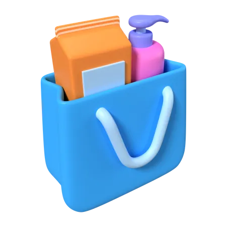 Shopping Bag Full  3D Icon