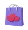 Shopping Bag With Heart