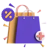 Shopping Bag With Plus