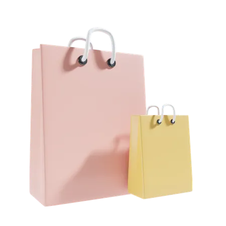 Shop Bag Minimal 3 D Illustration 3D Icon