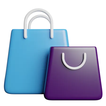 Shopping Bag Cart 3D Icon