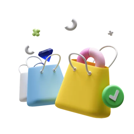 Shopping Bags  3D Icon