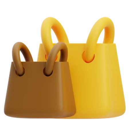 Shopping Bags  3D Icon