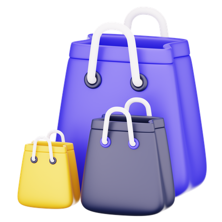 Shopping Bags  3D Icon