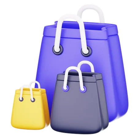 Shopping Bags  3D Icon