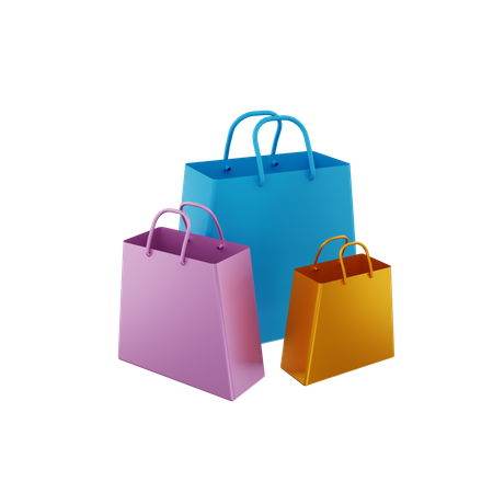 Shopping bags  3D Icon