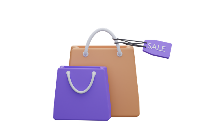 Shopping Bags  3D Icon