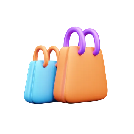 Shopping Bags  3D Icon