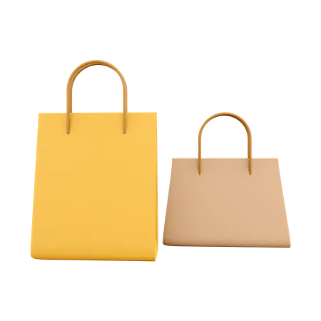 Shopping Bags  3D Icon