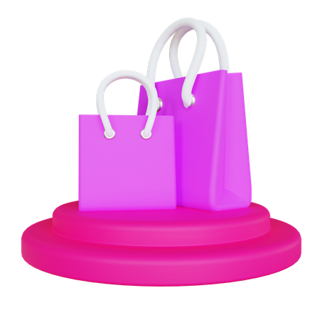 Shopping Bags  3D Icon