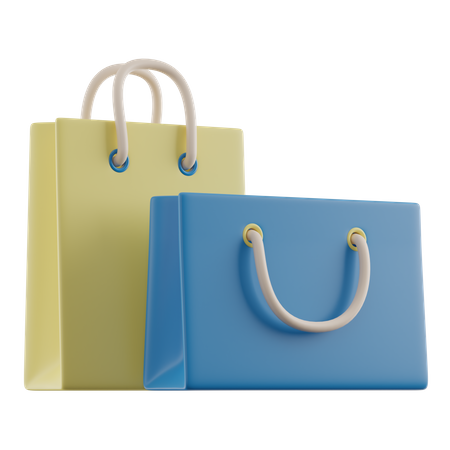 Shopping Bags  3D Illustration