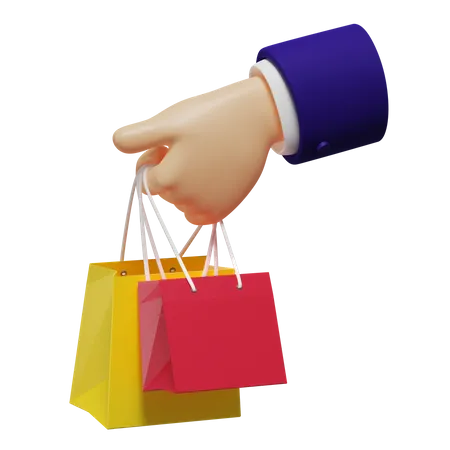 Shopping Bags  3D Illustration