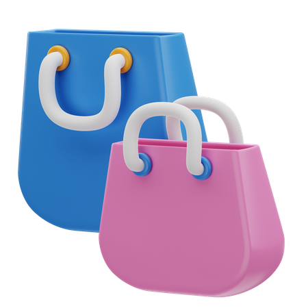 Shopping Bags  3D Illustration