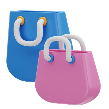 Shopping Bags  3D Illustration