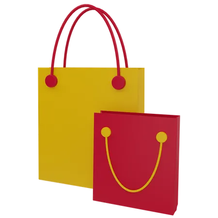 Shopping Bags  3D Illustration