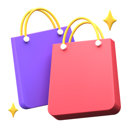 Shopping Bags  3D Illustration