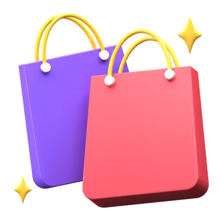 Shopping Bags  3D Illustration