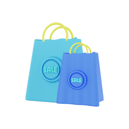 Shopping Bags  3D Illustration