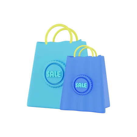 Shopping Bags  3D Illustration