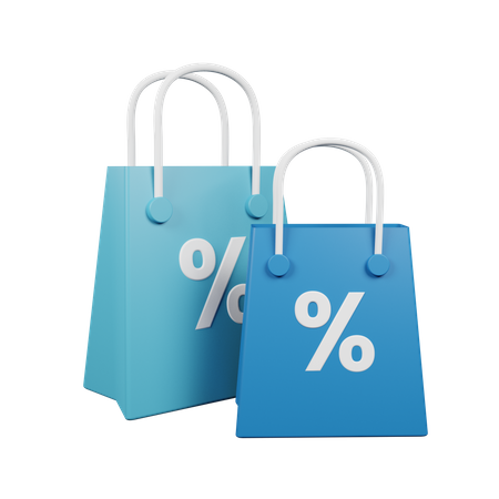 Shopping Bags  3D Illustration