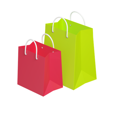 Shopping Bags 3D Illustration