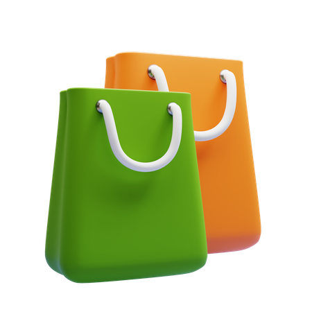 Shopping Bags 3D Icon