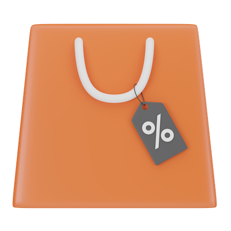 Shopping Bags Sale Tag  3D Icon