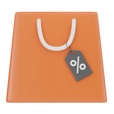 Shopping Bags Sale Tag  3D Icon