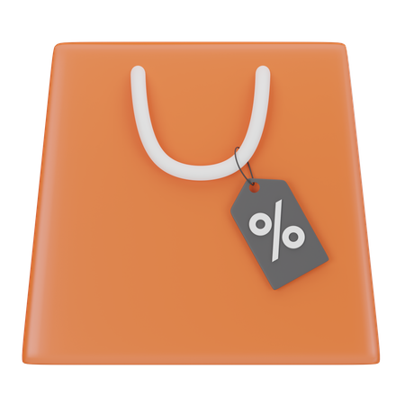 Shopping Bags Sale Tag  3D Icon