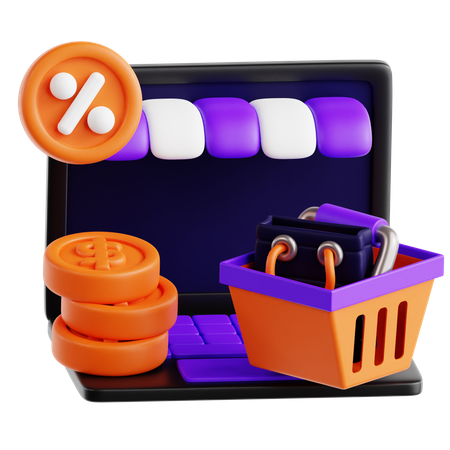 Shopping Basket  3D Icon