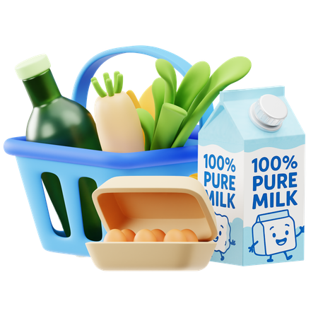 Shopping Basket  3D Icon