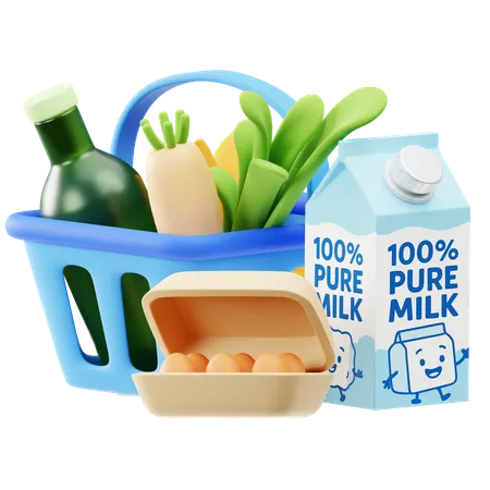Shopping Basket  3D Icon